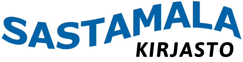 Sastamala logo kirjasto sininen